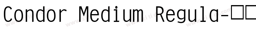 Condor Medium Regula字体转换